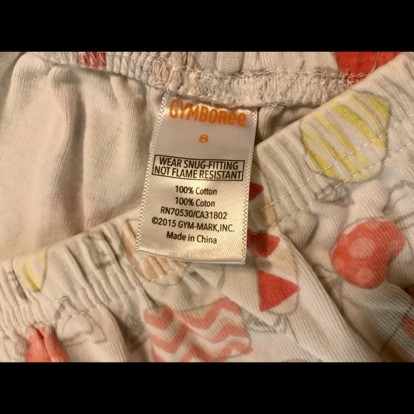 Gymboree Sweet Dreams Shortie Two Piece Gymmies Size 8 - Picture 4 of 4
